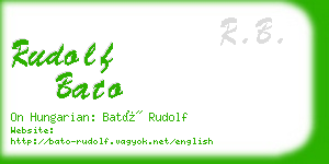 rudolf bato business card